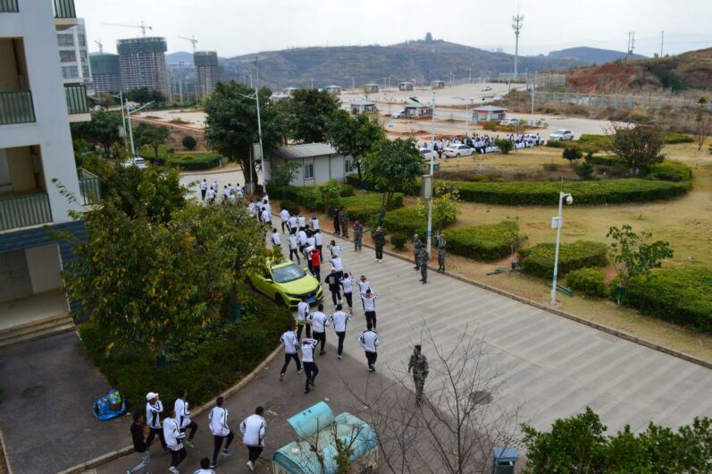 学院举行2021年春季学期防震减灾应急疏散避险模拟演练